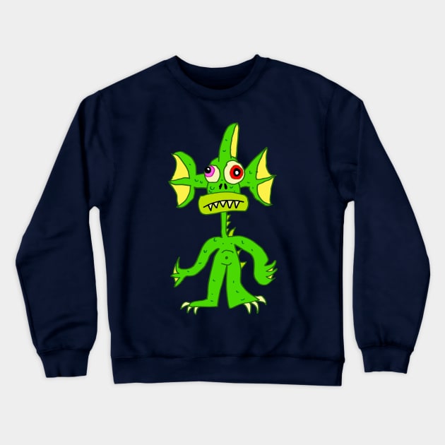 Creature From Some Other Lagoon Crewneck Sweatshirt by MalcolmKirk